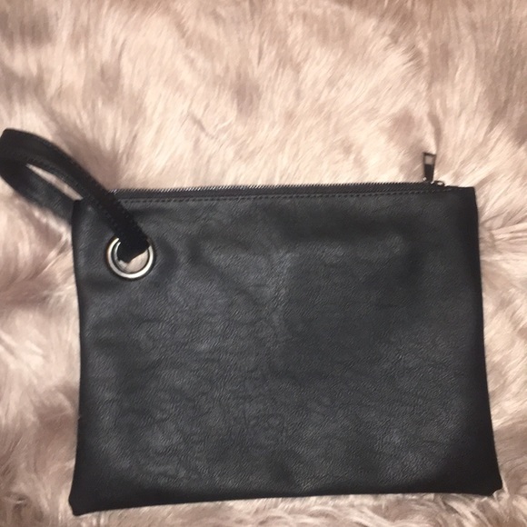 WOMANS CLUTCH BAG WITH SIDE CLUTCH HANDEL - Picture 2 of 7